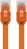 Goobay CAT 6 Flat Patch Cable, U/UTP, orange, 1.5 m
