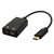 Value 12.99.3213 changeur de genre de câble USB Type C 2 x 3.5 Noir