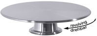 Drehbare Tortenplatte aus Edelstahl 18/10, seidenmatt poliert Durchmesser: 32