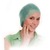 Medizinische Kopfhaube, Schwesternhaube, Viskose, Größe Uni, Farbe Blau, 1000 Stück