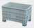 Großvolumenbehälter Transport und Lagerbox CT-F mit 4 Füsse, 1000x640x655mm, 300 Liter, Farbe Grau