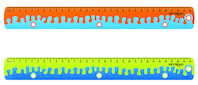Linijka z uchwytem KEYROAD Coral, 30 cm, pakowane w display, mix kolorów