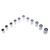 Bahco 1/4 Zoll Vierkant 4 → 13mm 6-Punkt Standard-Steckschlüsselsatz 16-teilig verchromt