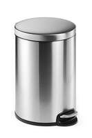 Durable Pedal Bin Stainless Steel - 20 Litre - Silver