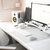 Durable ARTWORK Overlay Desk Mat | Non-Slip with Clear Anti-Glare Cover | Grey