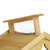 Relaxdays Vogelhaus mit Ständer, Aus Holz, Unbehandelt, Stehend, Vogelfutterhaus Bausatz, HBT: 117 x 50 x 50 cm, braun