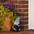 Relaxdays Gartenzwerg mit Tragekorb, wetterfest, frostsicher, HxBxT: 24 x 11 x 10 cm, Garten Wichtel, Kunststein, bunt