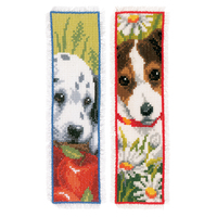 Counted Cross Stitch Kit: Bookmark: Dogs: Set of 2