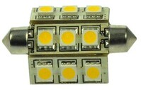 LED-Soffitte 27x42mm S8,5 10-30V3000K180° 30122