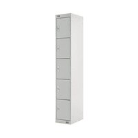 Five Compartment Locker D300mm Light Grey Door MC00026