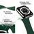 NALIA Silicone Cinturino Smart Watch compatible con Apple Watch Bracciale Ultra/SE Series 8/7/6/5/4/3/2/1, 42mm 44mm 45mm 49mm, per iWatch Orologio Fitness Donna e Uomo Verde Scuro