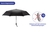 Maximex Witterungsbeständiger Regenschirm mit Reflektoren, Regenschirm mit Reflektor-Streifen