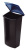 Abfalleinsatz MONDO mit Deckel, 3 Liter, schwarz-grün