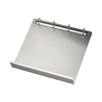 Magnetic 4-ring binder mechanism with rail