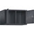 Altillo CLASSIC, puertas batientes que cierran al ras entre sí, 2 compartimentos, anchura de compartimento 400 mm, gris negruzco.