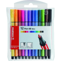 Fasermaler Pen 68 Mini Kunststoffetui mit 12 Stiften