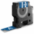 Schriftbandkassette PVC 5,5mx19mm weiß/blau