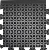 Anti-Ermüdungsfliese Bubblemat Connect Endstück B50xL50 cm schwarz