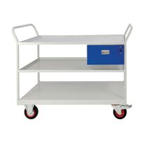 Maintenance trolleys with steel worktops