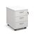 Express office mobile pedestal drawers - 3 drawer, white