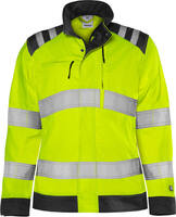 High Vis Green Jacke Damen Kl. 3, 4068 GPLU Warnschutz-gelb/schwarz Gr. L
