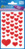 Deko Sticker, Papier, Herzen, rot, 117 Aufkleber