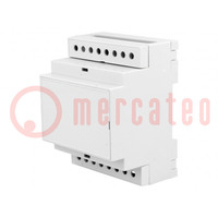 Enclosure: for DIN rail mounting; Y: 90mm; X: 71mm; Z: 53mm; PPO