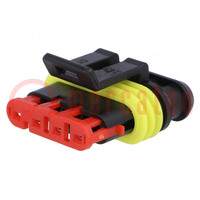 Connector: wire-wire; Superseal 1.5; female; plug; PIN: 4; IP67