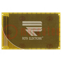 Board: universal; single sided,prototyping; W: 100mm; L: 160mm