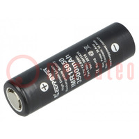 Re-battery: Li-Ion; 18650,MR18650; 3.7V; 3500mAh; Ø18.5x66.5mm