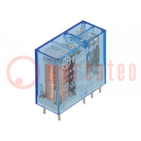 Relè: elettromagnetico; DPDT; Ubobina: 5VDC; Icontattomax: 15A