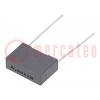 Capacitor: polyester; 68nF; 220VAC; 630VDC; 15mm; ±10%; 18x6x12mm