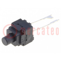 Microswitch TACT; SPST-NO; Pos: 2; 0.05A/12VDC; THT; none; 2.55N