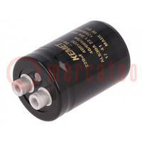 Capacitor: electrolytic; 220uF; 400VDC; Ø36x52mm; Pitch: 12.8mm