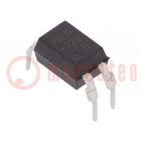 Optocoupler; THT; Ch: 1; OUT: transistor; Uinsul: 5kV; Uce: 70V; DIP4