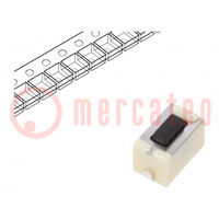 Microschakelaar TACT; SPST; pos: 2; 0,05A/12VDC; SMT; 6x3,5x3,5mm