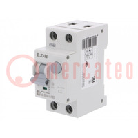 RCBO breaker; Inom: 16A; Ires: 30mA; Max surge current: 250A; IP20