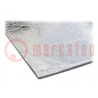 Damping mat; polyurethane; 950x930x10mm; self-adhesive