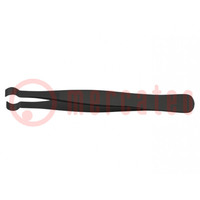 Tweezers; Blade tip shape: round; Tweezers len: 120mm; ESD