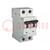 Circuit breaker; 250VDC; Inom: 4A; Poles: 2; for DIN rail mounting