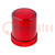 Cloche; flashing light,continuous light; red; WLK; IP65; Ø60x77mm