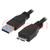 Kabel; USB 3.0; USB-A-stekker,USB B-microstekker; vernikkeld; 3m