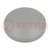 Button; round; grey; plastic