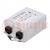 Filter: Entstörkondensator; 250VAC; Cx: 470nF; Cy: 4,7nF; 0,8mH; 10A