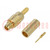 Plug; MMCX; male; 50Ω; soldering,crimped; for cable; PTFE