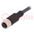 Cable de conexión; M12; PIN: 4; recto; 5m; enchufe; 250VAC; 4A; PUR