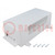 Enclosure: for power supplies; X: 112mm; Y: 222mm; Z: 72mm; ABS; grey