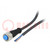 Connection lead; M12; PIN: 4; straight; 10m; plug; 250VAC; 4A; IP67