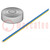 Wire: ribbon; FBK Toy; 3x0.25mm2; stranded; Cu; PVC; blue,yellow