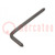 Wrench; hex keys with pilot; HEX 5mm; Overall len: 85mm; DIN 6911